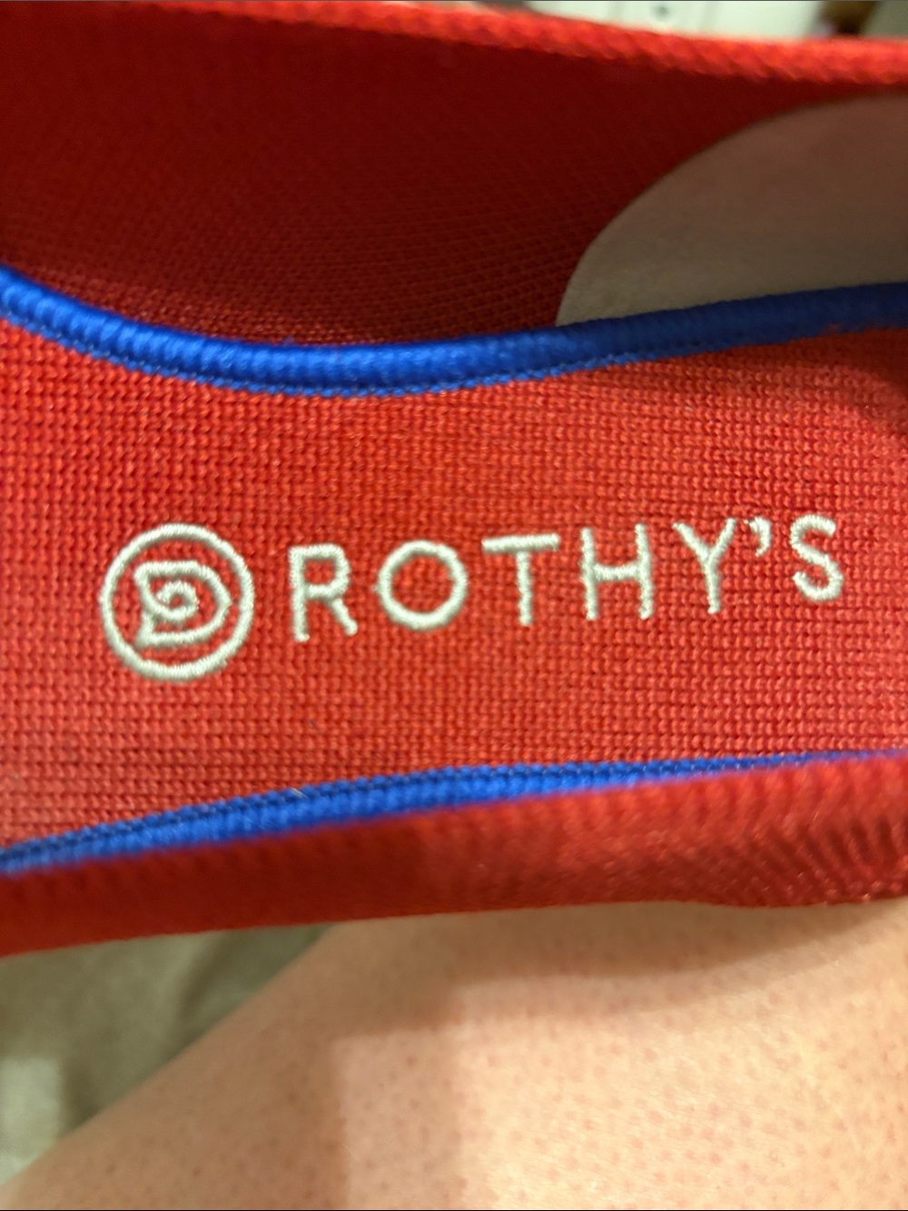 Rothy's The Point Flats In Chili Red - Picture 3 of 7